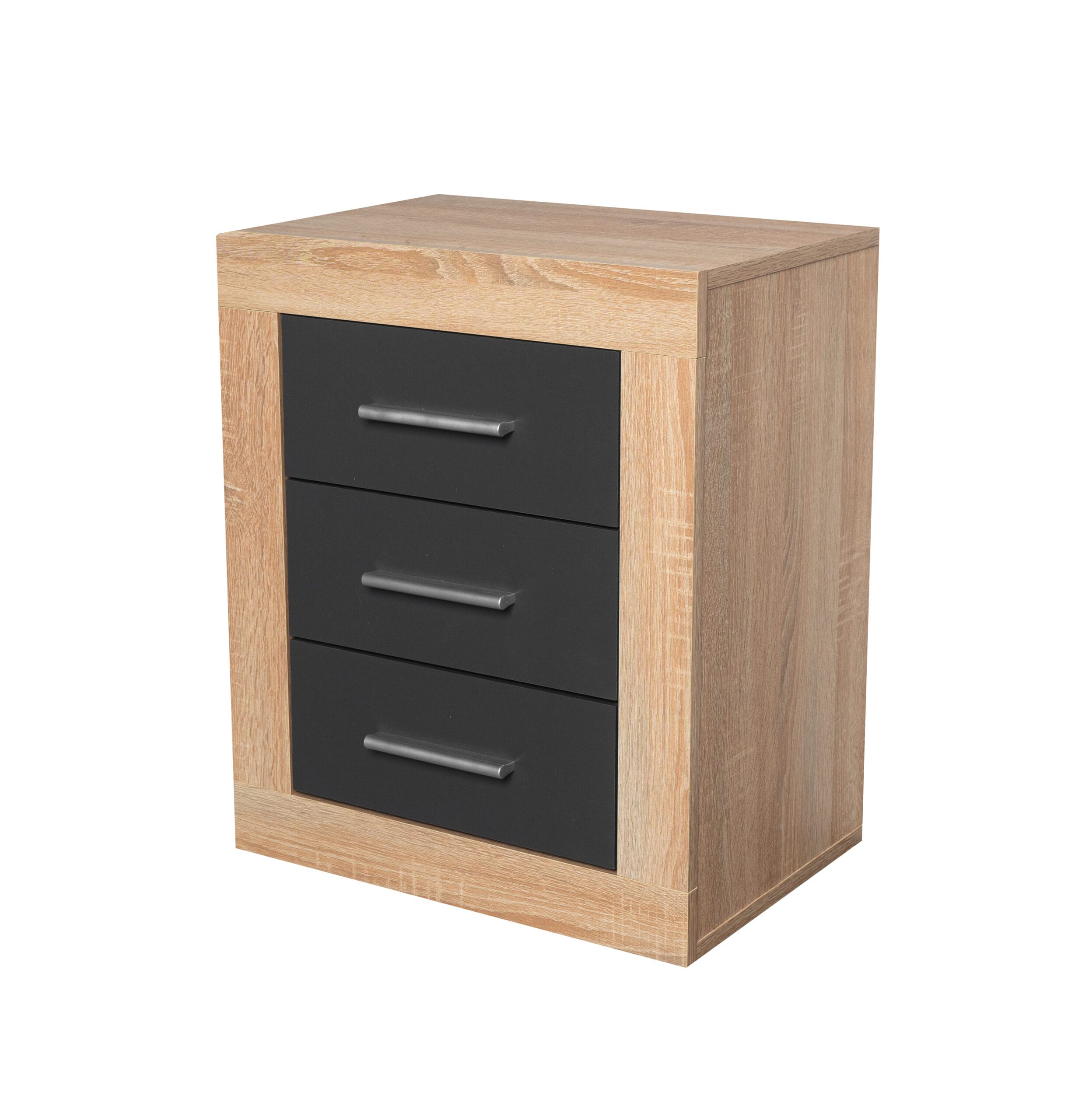 Oak Grey Bedside Table