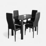 Glass Dining Table Black