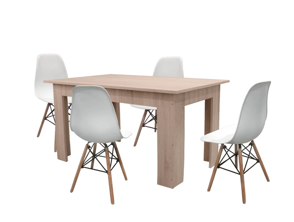 Oak wood dining table