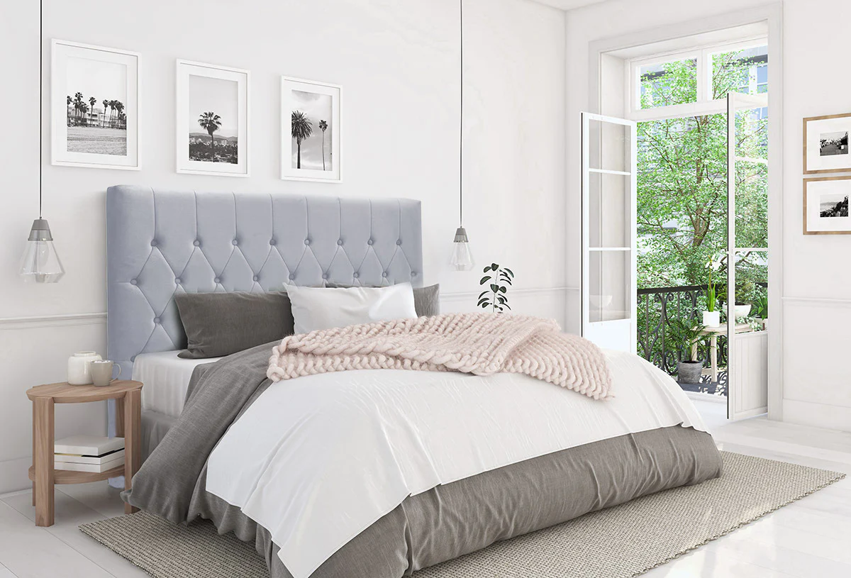 Soft Velvet Bed Headboard bedroom collection