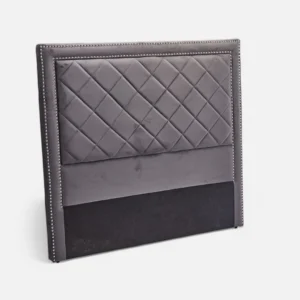 Nordic modern bed headboard with velvet upholstery