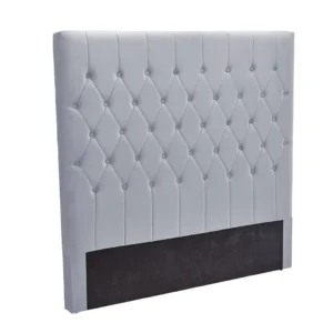 Soft Velvet Bed Headboard - Detail View