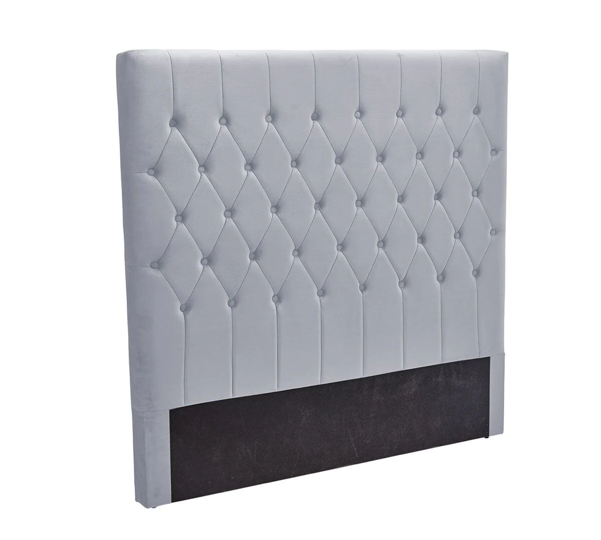 Soft Velvet Bed Headboard - Detail View