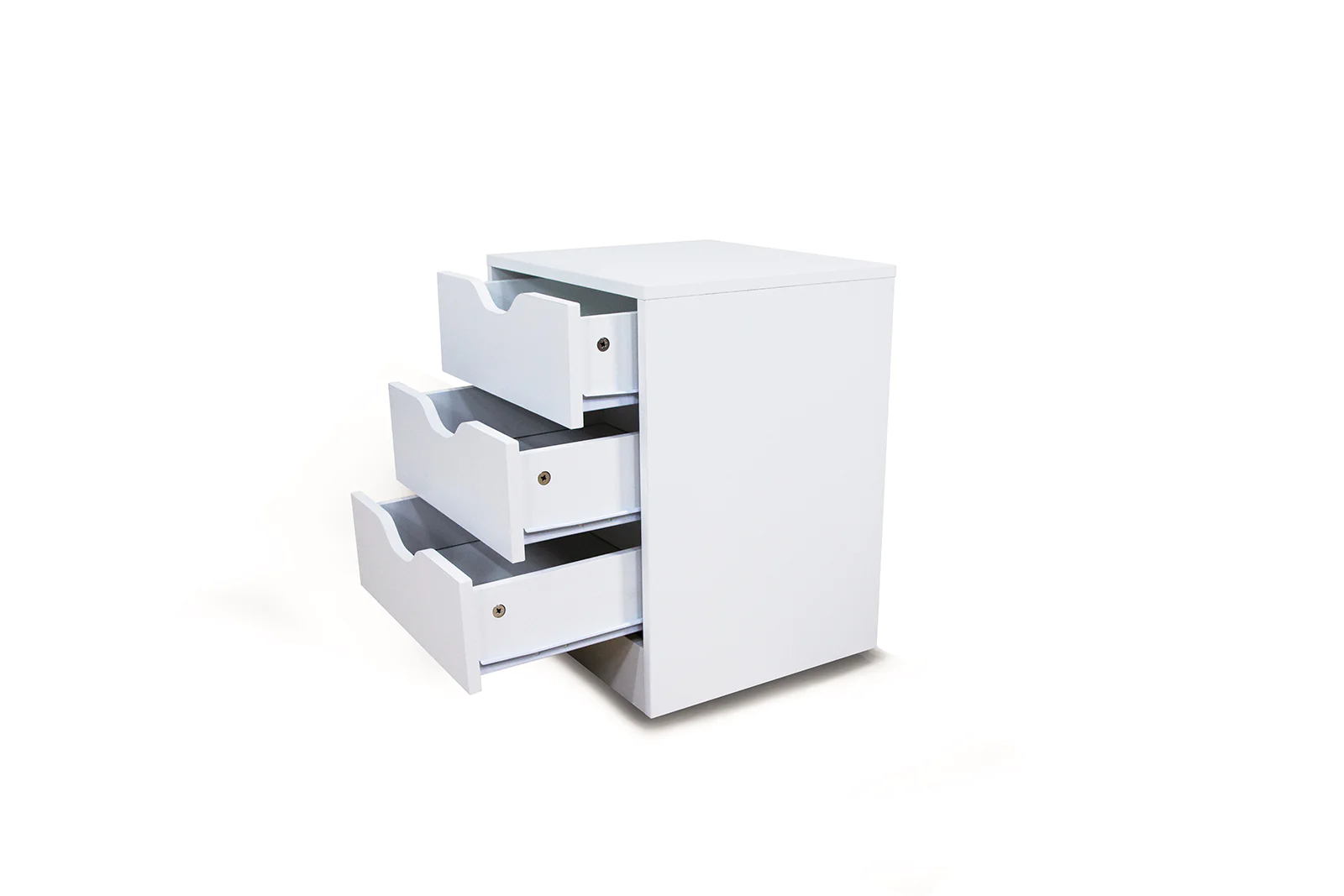 Sleek White Nightstand - Perfect Bedroom Addition