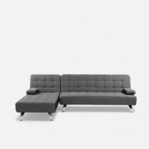Corner Sofa Bed in Dark Grey