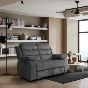 Grey Recliner Loveseat - Two Seater Option