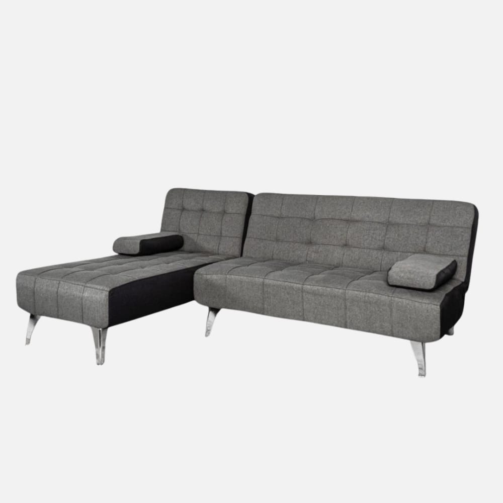 Experience luxury with the Dark Grey Nordic Corner Sofa Bed. Sleeper sofa