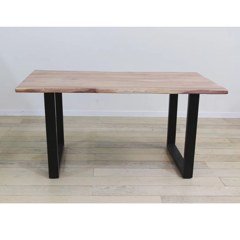 180cm solid acacia wood dining table, perfect for family meals and gatherings