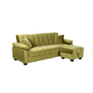 Yadhi lime sofa bed with storage for guest rooms