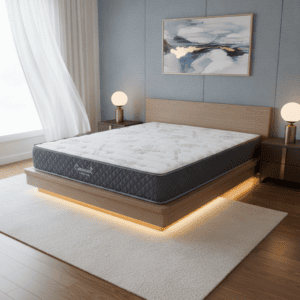 Memory foam mattress with high resilience TechniPur support core