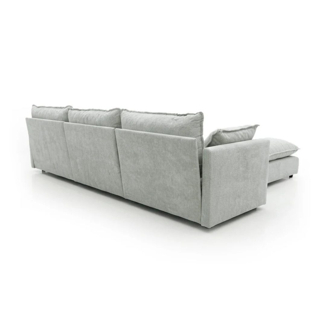 Grey Modular Chaise Longue Sofa 275cm Collin