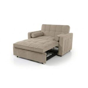 Joan XS beige sofa bed 118cm compact design