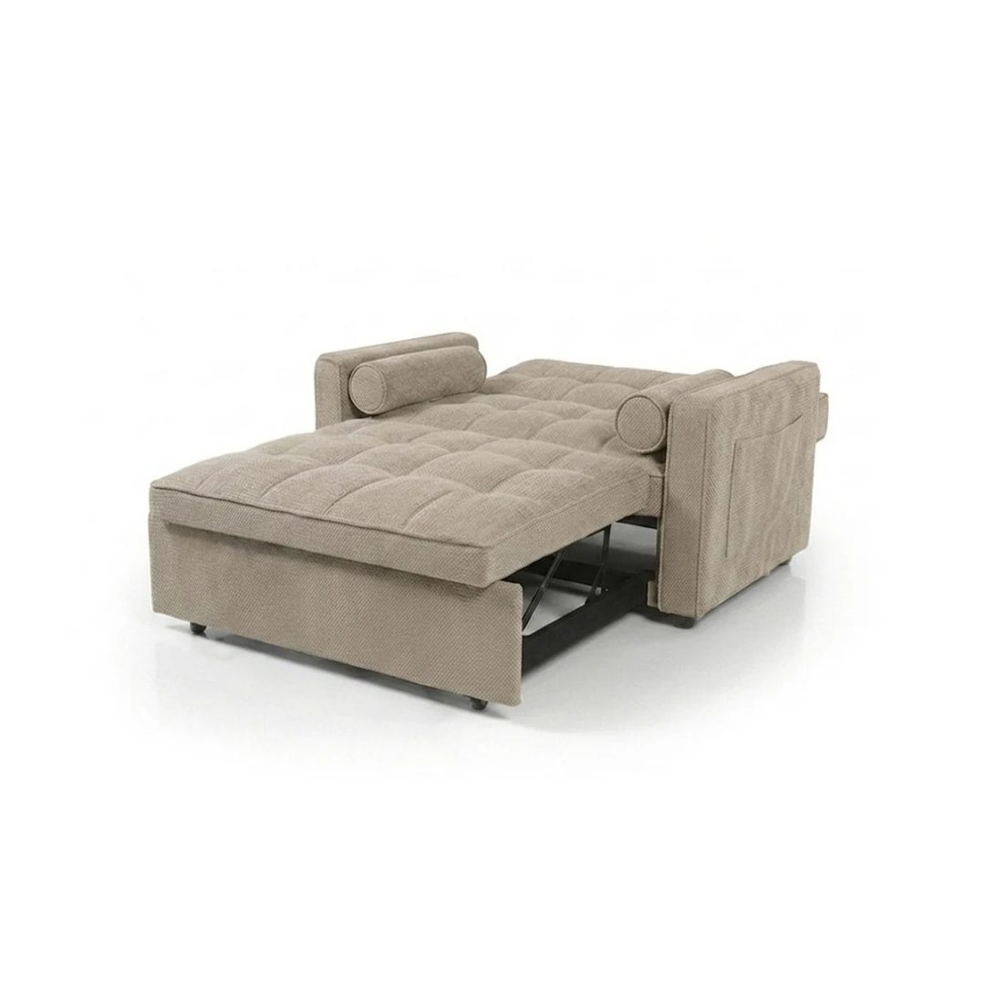 Beige Sofa Bed Joan XS front view