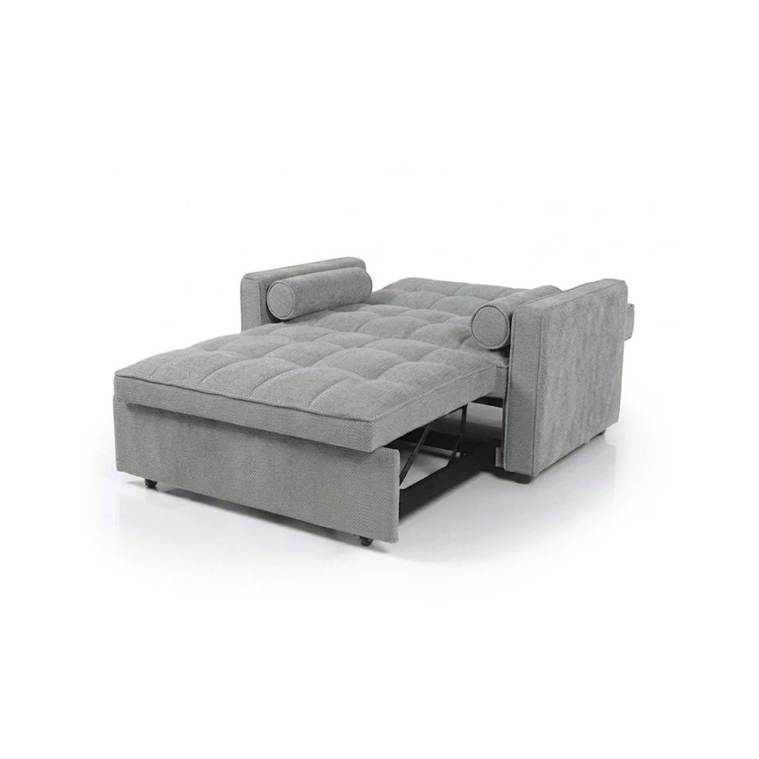 Joan XS grey convertible sofa bed 118cm wide