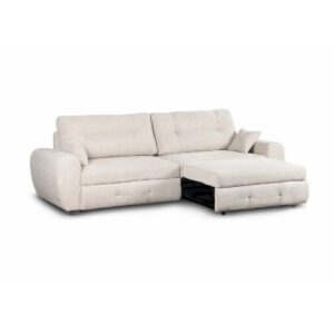 Beige Lila chaise longue sofa with storage 270cm