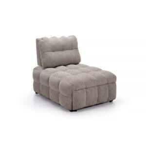beige Convertible Sleeper Chair combines versatility and contemporary styling.